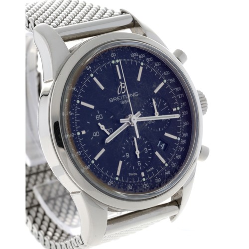 44 - Breitling TransOcean Chronograph automatic stainless steel gentleman's wristwatch, reference no. AB0... 