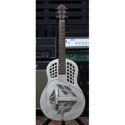 1018 - AXL Tri-cone resonator guitar, within Kinsman hard case