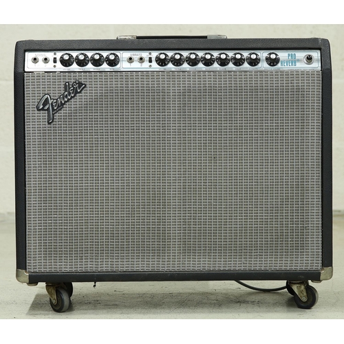 1360 - 1978 Fender Pro Reverb guitar amplifier, made in USA, with footswitch*Please note: Gardiner Houlgate... 