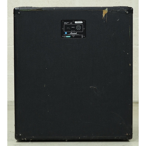 1363 - Marshall MBC410 4x10 Bass guitar amplifier cabinet; together with Pair of Custom Sound PA speakers a... 