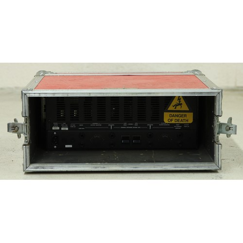 1261 - Marshall Series 9000 9005 50 watt valve power amp rack unit, within a heavy duty flight case*Please ... 