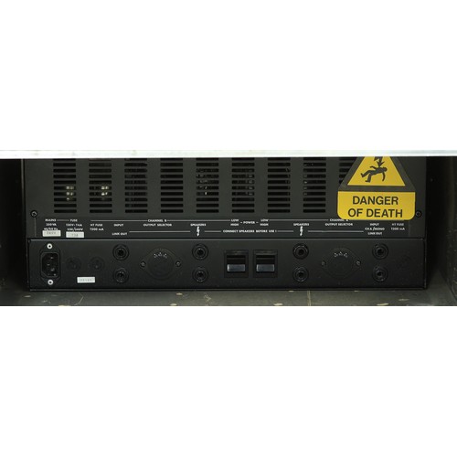 1261 - Marshall Series 9000 9005 50 watt valve power amp rack unit, within a heavy duty flight case*Please ... 