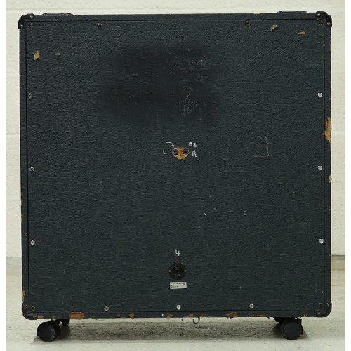 1262 - 1977 Marshall 4x12 1960A guitar amplifier speaker cabinet, fitted with three original G12H Celestion... 