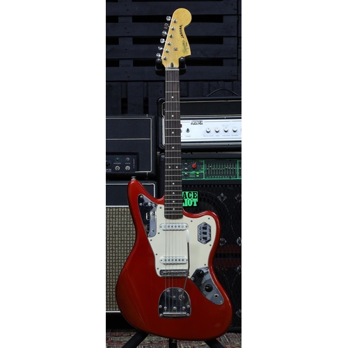 1134 - 2012 Squier by Fender Vintage Modified Jaguar electric guitar, made in Indonesia; Body: candy apple ... 