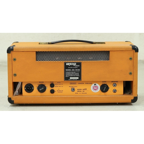 1345 - 1976 Orange Amplification OR120 guitar amplifier head, made in England*Please note: Gardiner Houlgat... 