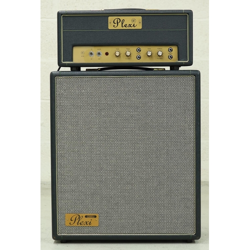 1346 - Cornell Plexi 18/20 guitar amplifier head, made in England, with matching 1 x 12 speaker cabinet*Ple... 