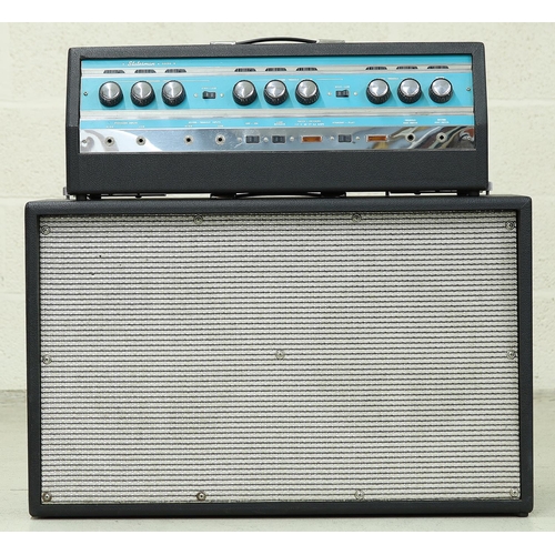 1349 - 1960s Supro Valco Statesman S6699 guitar amplifier head, made in USA, with matching twin speaker cab... 