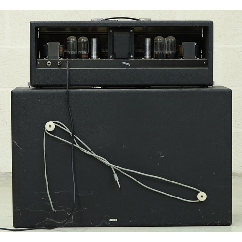 1349 - 1960s Supro Valco Statesman S6699 guitar amplifier head, made in USA, with matching twin speaker cab... 