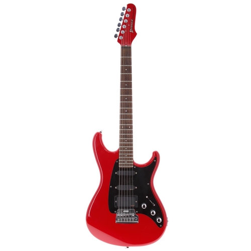 802 - 1986 Ibanez Roadstar II Series RG140 electric guitar, made in Japan; Body: red finish, light surface... 