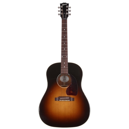 866 - 2009 Gibson J-45 Standard electro-acoustic guitar, made in USA; Back and sides: mahogany; Top: sunbu... 