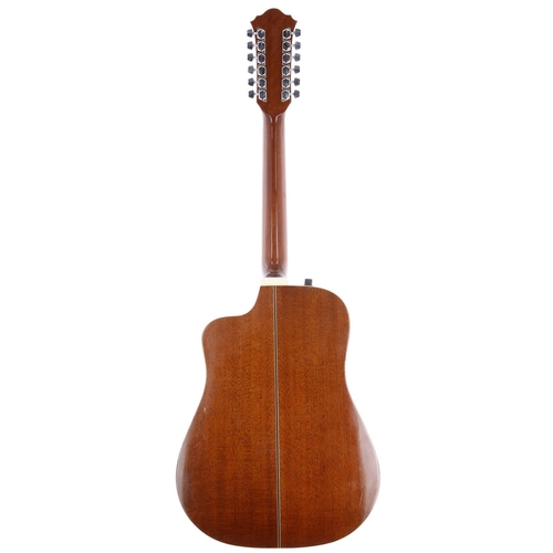 887 - 1984 Ibanez AE302 twelve string acoustic guitar, made in Japan; Back and sides: mahogany, some light... 