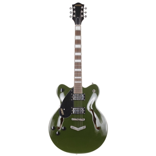 889 - 2021 Gretsch Streamliner G2622LH left-handed electric guitar, made in Indonesia; Body: olive green f... 