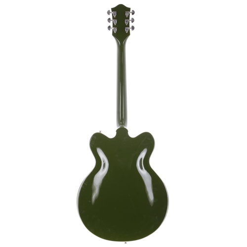 889 - 2021 Gretsch Streamliner G2622LH left-handed electric guitar, made in Indonesia; Body: olive green f... 