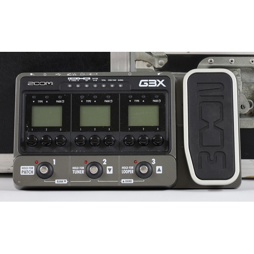 1595 - Zoom G3X guitar effects and amp simulator guitar pedal, boxed*Please note: Gardiner Houlgate do not ... 