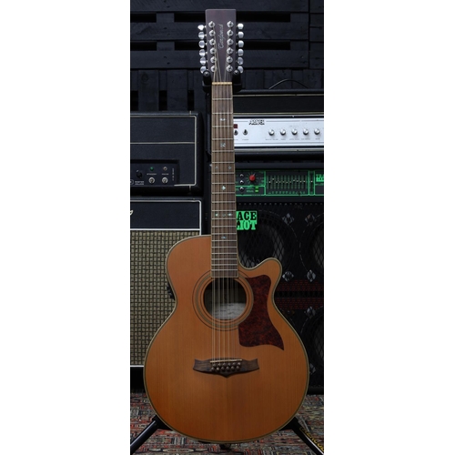 1175 - Tanglewood TW-145/12 twelve string electro-acoustic guitar, laminated mahogany back and sides, natur... 