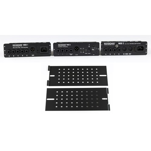 1529 - Three Rockboard Mod patch bays to include a Mod 1V2, a Mod 2V2 and a Mod 5, all boxed; together with... 