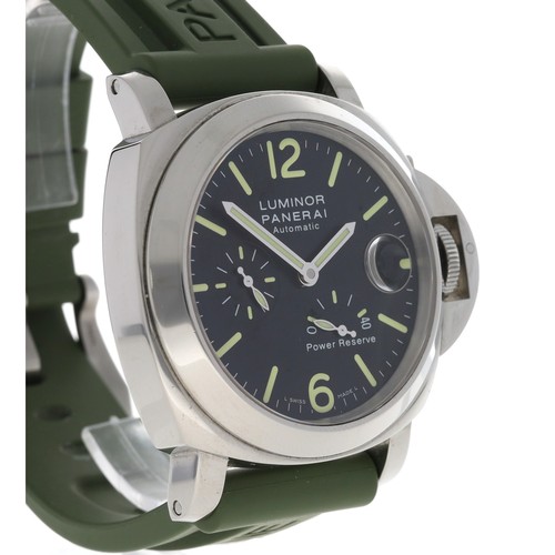 51 - Panerai Luminor 'power reserve' automatic stainless steel gentleman's wristwatch, serial no. OP 6762... 