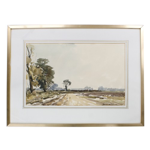 799 - Edward Wesson R.S.M.A., R.B.A., R.I., (1910-1983) - Sandy lane with trees, signed Edward Wesson also... 