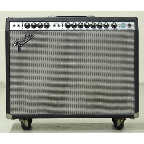 1396 - 1976 Fender Twin Reverb guitar amplifier, made in USA, with original manual*Please note: Gardiner Ho... 