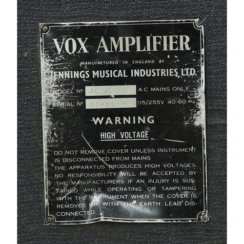 1409 - Vox AC30 Top Boost guitar amplifier, made in England, circa 1964*Please note: Gardiner Houlgate do n... 