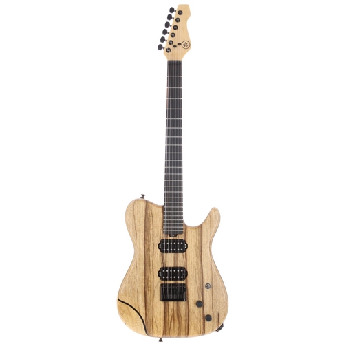 952 - Reiver TKO Classic electric guitar, made in UK; Body: natural black Limba; Neck: maple; Fretboard: e... 