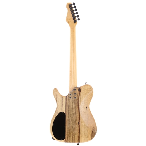 952 - Reiver TKO Classic electric guitar, made in UK; Body: natural black Limba; Neck: maple; Fretboard: e... 