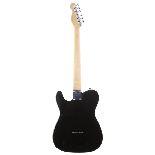 956 - JHS Vintage Joe Doe Guitars Lucky Buck semi-hollow body electric guitar; Body: black finish, light m... 