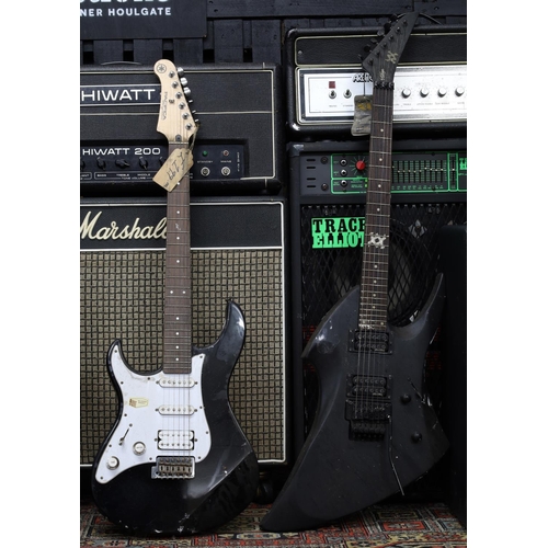 982 - Yamaha Pacifica PAC112JE electric guitar; together with a JHS Vintage VMX Series WARP electric guita... 