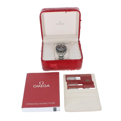 1 - Omega Speedmaster Chronograph Automatic Chronometer stainless steel gentleman's wristwatch, referenc... 