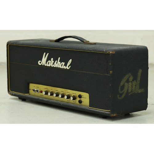 1407 - 1976 Marshall JMP Model 2203 Master Model 100 Watt Lead Mk 2 guitar amplifier head, made in England*... 