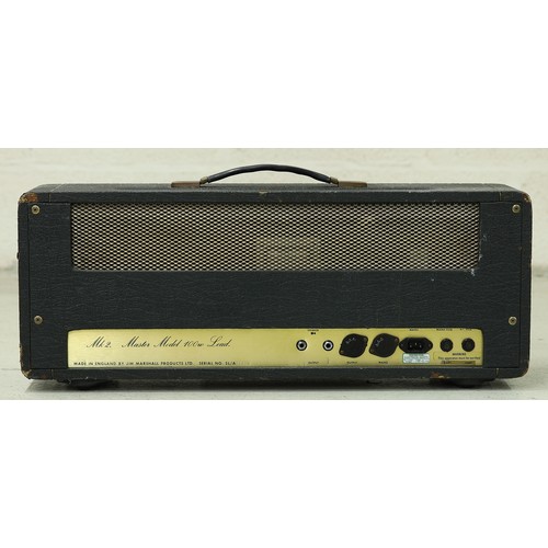 1407 - 1976 Marshall JMP Model 2203 Master Model 100 Watt Lead Mk 2 guitar amplifier head, made in England*... 