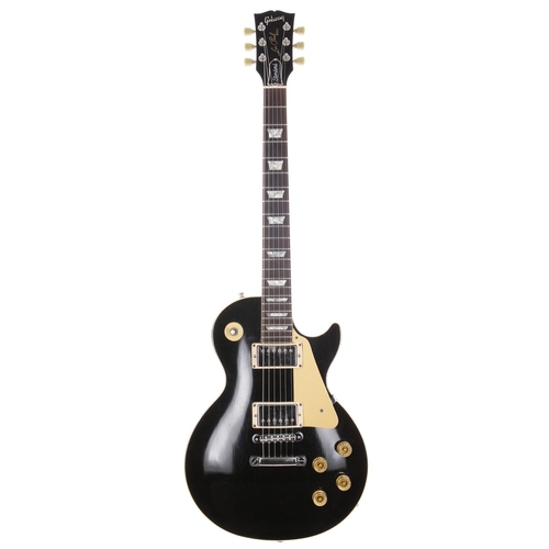 916 - 1989 Gibson Les Paul Standard electric guitar, made in USA; Body: black finish, surface scratches an... 