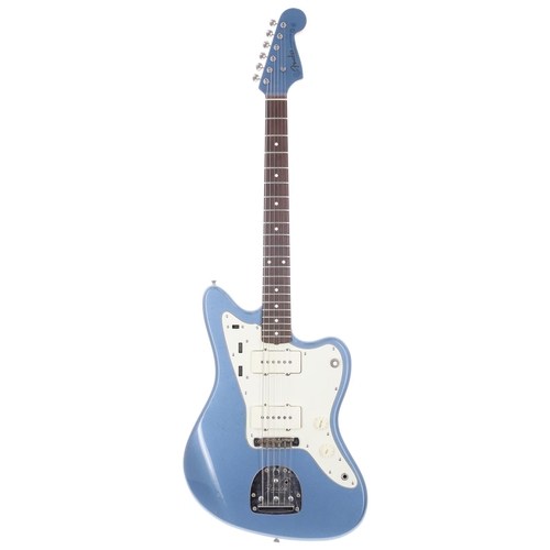 918 - Fender Jazzmaster electric guitar, made in Japan, circa 2008; Body: Lake Placid blue finish with mat... 