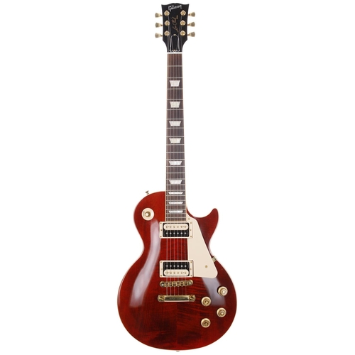 963 - 2013 Gibson Les Paul Traditional Pro II electric guitar, made in USA; Body: trans merlot finished ma... 