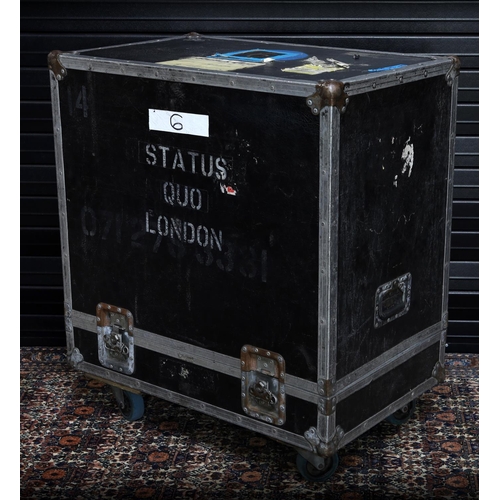 343 - Status Quo - stage used Mark Bass STD 104 HF ported bass guitar amplifier speaker cabinet, ser. no. ... 