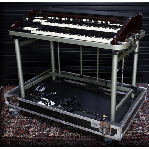 344 - Status Quo - stage used Hammond B3 portable electronic organ, ser. no. 11050079, with foot pedal and... 