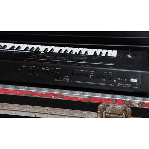 345 - Status Quo - stage used Roland Juno-Stage 128 Voice Expandable synthesizer keyboard, made in China, ... 