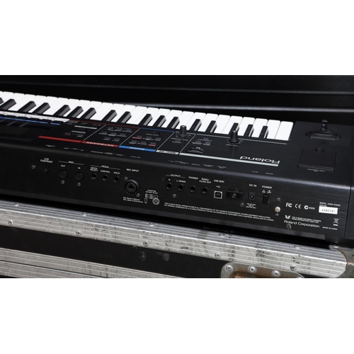 346 - Status Quo - stage used Roland Juno-Stage 128 Voice Expandable synthesizer keyboard, made in China, ... 