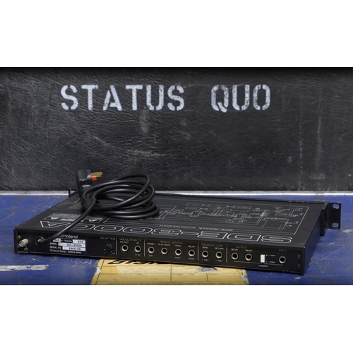 356 - Francis Rossi - studio used 1990 Roland SDE-3000A digital delay rack unit, made in Japan, ser. no. Z... 