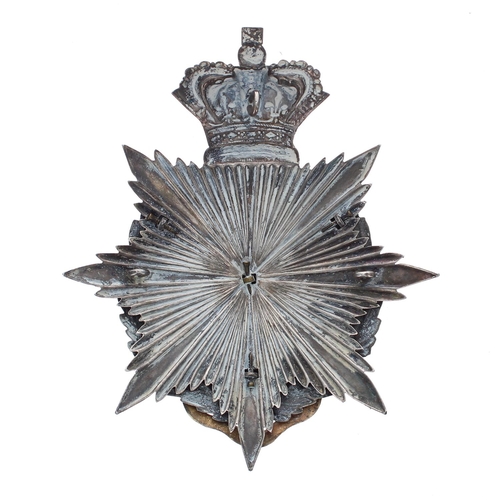 1149 - The Liverpool Regiment, 6th Volunteer Battalion helmet badge, the metal eight point star plate with ... 