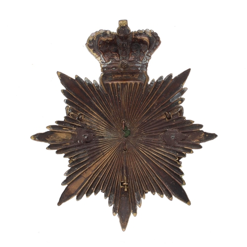 1161 - The Durham Light Infantry Regimental helmet badge, the Brunswick Star plate around a laurel garland ... 