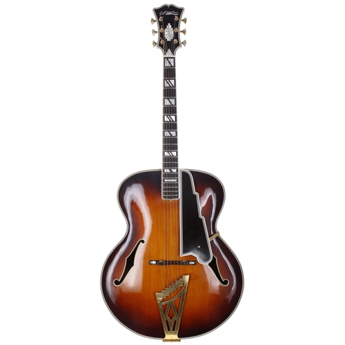 807 - Leo Kottke - studio used 1942 D'Angelico New Yorker archtop guitar, made in USA; Body: two-tone sunb... 