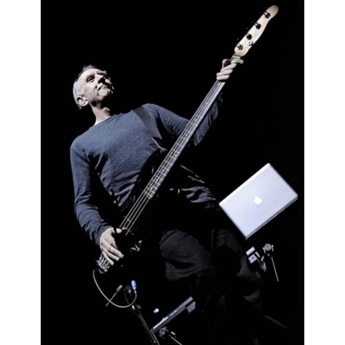 21 - Chris Cross (Ultravox) - stage used 2004 Fender Mike Dirnt Signature Precision bass guitar, made in ... 