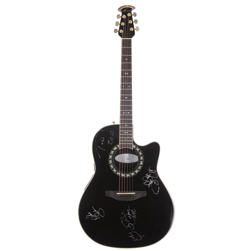 449 - Bon Jovi - autographed and played 2001 Ovation 1867 Legend electro-acoustic guitar, made in USA, ser... 