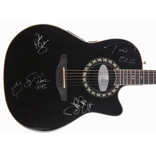 449 - Bon Jovi - autographed and played 2001 Ovation 1867 Legend electro-acoustic guitar, made in USA, ser... 