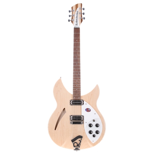 926 - 2022 Rickenbacker 330 semi-hollow body electric guitar, made in USA; Body: Mapleglo finish; Neck: ma... 