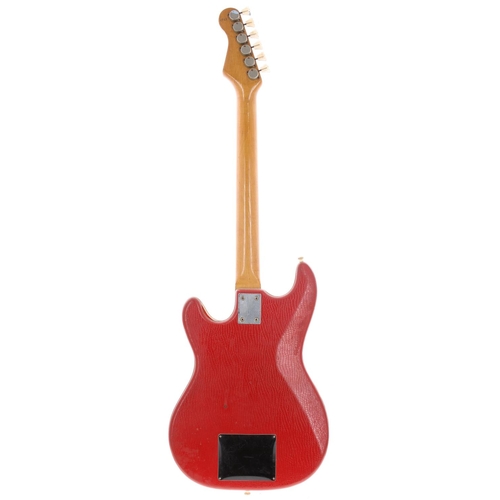 949 - 1960s Hofner Super Solid III 173 electric guitar, made in Germany; Body: original red vinyl wrap fin... 