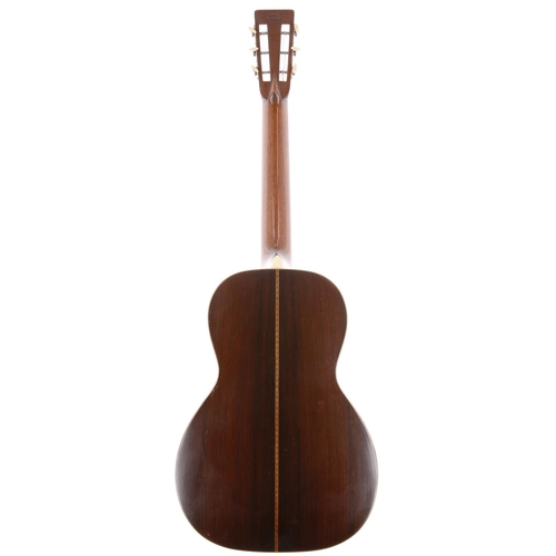 964 - 1928 Martin 0-42 acoustic guitar, made in USA; Back and sides: Brazilian rosewood, minor dings and f... 