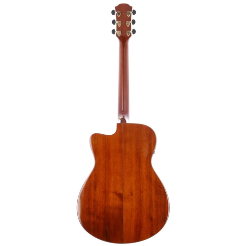 970 - Yamaha AC4K Limited Edition electro-acoustic guitar, made in China; Body: natural solid koa; Neck: m... 