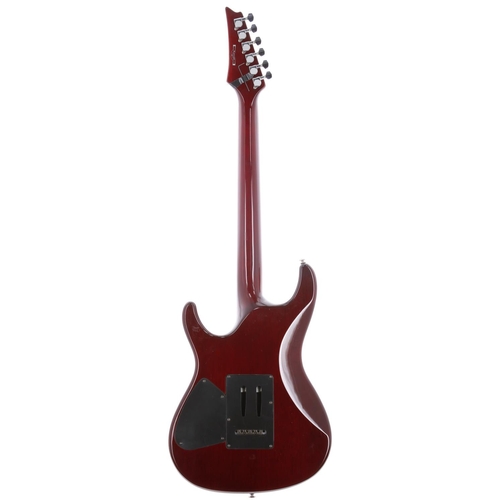 973 - 2016 Ibanez SA Series electric guitar, made in Korea; Body: trans red figured maple top upon basswoo... 